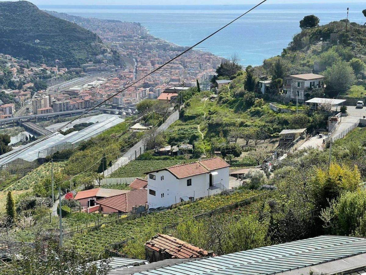 Casa Peidaigo Immersa Nel Verde,Vista Mare E Monti Ventimiglia Exterior foto